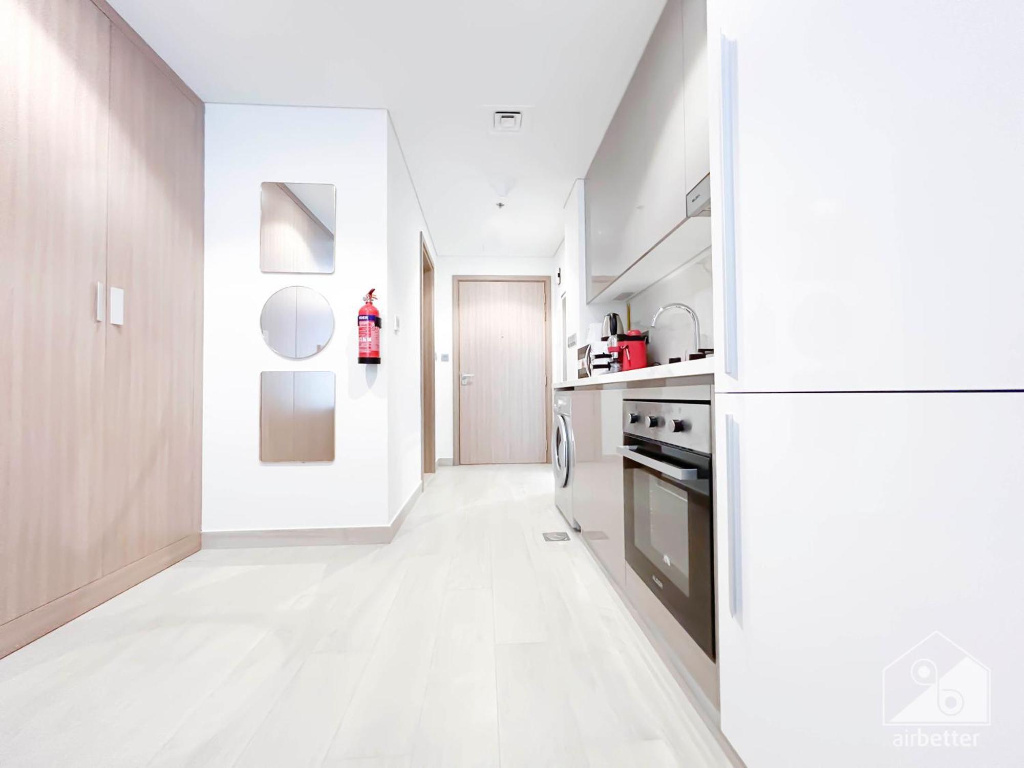 Charming Studio With Balcony In Azizi Riviera Dubái Exterior foto